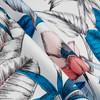 STOF France Rainette Satin Bleu | Medium Weight Satin Fabric | Home Decor Fabric | 55" Wide