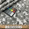 Premier Prints Zinnia Slub Duck Raven | Home Decor Fabric | 54" Wide