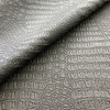 Faux Leather Gator Dark Coffee Brown | Heavyweight Faux Leather Upholstery | Home Decor Upholstery | 54" Wide