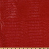 Faux Leather Gator Red | Heavyweight Faux Leather Upholstery | Home Decor Upholstery | 54" Wide