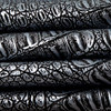 Faux Leather Gator Metallic Pewter | Heavyweight Faux Leather Upholstery | Home Decor Upholstery | 54" Wide