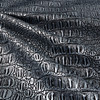 Faux Leather Gator Metallic Pewter | Heavyweight Faux Leather Upholstery | Home Decor Upholstery | 54" Wide