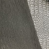 Faux Leather Gator Metallic Pewter | Heavyweight Faux Leather Upholstery | Home Decor Upholstery | 54" Wide