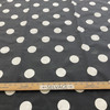Premier Prints Oxygen Dots Black/White | Medium/Heavyweight Duck Fabric | Home Decor Fabric | 54" Wide