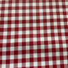 Oilcloth Gingham Red | Heavyweight Oilcloth Fabric | Home Decor Fabric | 47" Wide