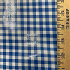 Oilcloth Gingham Blue | Heavyweight Oilcloth Fabric | Home Decor Fabric | 47" Wide
