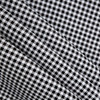 Oil Cloth Gingham Black/White | Heavyweight Oilcloth Fabric | Home Decor Fabric | 47" Wide