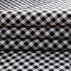 Oil Cloth Gingham Black/White | Heavyweight Oilcloth Fabric | Home Decor Fabric | 47" Wide