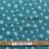Cream/Blue Premier Prints Small DandelionTrue Turquoise | Home Decor Fabric | 54" Wide