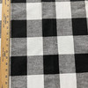 Premier Prints Anderson Check Cotton Duck Black/White | Medium Weight Duck Fabric | Home Decor Fabric | 54" Wide