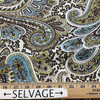 Premier Prints Paisley Chocolate | Medium Weight Duck Fabric | Home Decor Fabric | 54" Wide