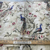 Melfi Spiffy Spools | French Country Peacock Floral | 54" Wide | Indoor Drapery | Medium Weight