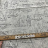Covington Fabric and Design, Sailboat Silhouette in gray and off white