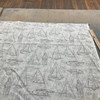 Covington Fabric and Design, Sailboat Silhouette in gray and off white
