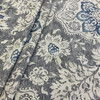 Stan Cathell For Magnolia Home Fashions  Belmont Admiral 54" Fabric | Blue gray tan Jacquard drapery | Home decor fabric
