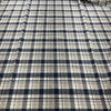 Blue Tan White Plaid Stretch Twill | 56" Wide | Lightweight Apparel