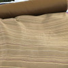 2.875 Yard Piece of Golden Brown Fabric Twill Maroon Pinstripe Clothing, Drapery Fabric By The Yard
