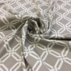 2 Yard Piece of Geometric Lattice in Taupe Upholstery / Drapery Fabric | Braemore | 54 W | BTY