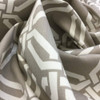 2 Yard Piece of Geometric Lattice in Taupe Upholstery / Drapery Fabric | Braemore | 54 W | BTY