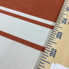 1 Yard Piece of Rust and White Striped Vintage Sunbrella | Awning Weight | 46Inch Fabric