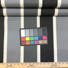 2.5 Yard Piece of Stripes in Gray / Black / Off White | Isleworth Stripe in Smoke by BELLA-DURA | Indoor / Outdoor Fabric | WATER RESISTANT | 54" Wide | BTY