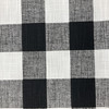 1 Yard Piece of Buffalo Plaid in Black and White | Home Decor Fabric | 55 Wide | By the Yard | RANDO966-REM10