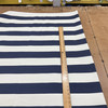 3.5 Yard Piece of Premier Prints Indoor/Outdoor Vertical Stripe Deep Blue | Medium Weight Outdoor Fabric | Home Decor Fabric | 54" Wide