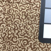 3 Yard Piece of Swirl Design in Two Toned Brown | Drapery Fabric | Polyester | 54 Wide | By the Yard