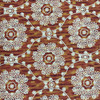 4.3 Yard Piece of Mythical Medallion in Spice Upholstery / Drapery Fabric | IMAN | 54 Wide | BTY