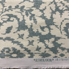 2.25 Yard Piece of Damask Home Decor Fabric | Teal / Silver / Off White | Curtains / Light Upholstery | 100% Cotton | 54" Wide | By the Yard | Waverly "Dashing Damask" in Mineral