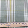 3.125 Yard Piece of Plaid with Moire in Green / Beige / Gold | Upholstery / Drapery Fabric | 54" Wide | By the Yard
