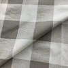 3.25 Yard Piece of Premier Prints Anderson Check Ecru | Medium Weight Duck Fabric | Home Decor Fabric | 54" Wide