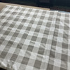 4.25 Yard Piece of Premier Prints Anderson Check Ecru | Medium Weight Duck Fabric | Home Decor Fabric | 54" Wide