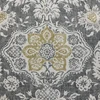 Magnolia Home Fashions | Belmont Barley 54"W Fabric | gray, yellow, Grey