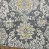 Magnolia Home Fashions | Belmont Barley 54"W Fabric | gray, yellow, Grey