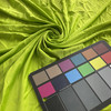 Lime Green Shiny Micro Rib Knit Fabric | One Way Stretch |  Apparel and Clothing | Lining | 58/60" Wide | Sold By the Yard
