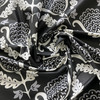 One Wish in Blackbird | Home Decor fabric | Floral Damask in Black / Grey / White | Drapery | Waverly | 100% Cotton | 54" Wide | By The Yard