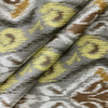 Ikat in Brown / Yellow / Grey | Home Decor Fabric | Mill Creek Fabrics | Medium Weight | 54" Wide | By the Yard