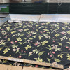 Haven in Onyx | Home Decor Fabric | Botanical Floral in Black / Green / Pink | Waverly | Medium Weight | 54" Wide | By the Yard
