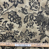 Jack in Black | Home Decor Fabric | Stamped Floral in Brown | Braemore | Medium Weight | 54" Wide | By the Yard