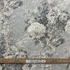 Ballad Bouquet in Platinum | Home Decor Fabric | Floral in Grey / Off White | Linen Like | Waverly | Medium Weight | 54" Wide | By the Yard