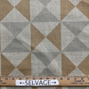 Quartic in Amber | Home Decor Fabric | Tan Yellow Geometric | Drapery | PK Contract | 54" Wide | By The Yard