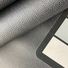 Tolstoy in Asphalt Dk Gray | Faux Leather Upholstery Fabric | Pebbled Grain | Vinyl | Heavy Weight / Durable | 54" Wide | By the Yard