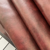 Oregon Trail in Bourbon Red Brown | Faux Leather Upholstery Fabric | Light Pebbled Grain | Vinyl | Heavy Weight / Durable | 54" Wide | By the Yard