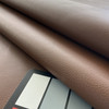 Hathor in Saddle Dk Brown | Faux Leather Upholstery Fabric | Medium Pebbled Grain | Felt-Backed Vinyl | Heavy Weight / Durable | 54" Wide | By the Yard