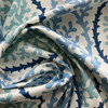 Coral in Splender | Home Decor Fabric | Wavy Coral in Blues and White | Kaufmann | Medium Weight | 54" Wide | By the Yard
