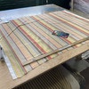 Cool in Chocolate | OUTDOOR Home Decor Fabric | Stripes in Orange / Green / Brown / Red | Kaufmann | Medium Weight | 54" Wide | By the Yard