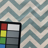 Chevron in Turquoise | Home Decor Fabric | Blue and Natural Flecked Off White | Medium Weight | 54" Wide | By The Yard