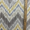 Tribal Find in Yellow | Home Decor Fabric | Yellow Grey Chevron | Braemore Fabrics | 54" Wide | By The Yard