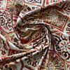 Summer Breeze in Crimson | Home Decor Fabric | Mosaic Tile Red Pink | Medium Weight | P/Kaufmann | 54" Wide | By The Yard